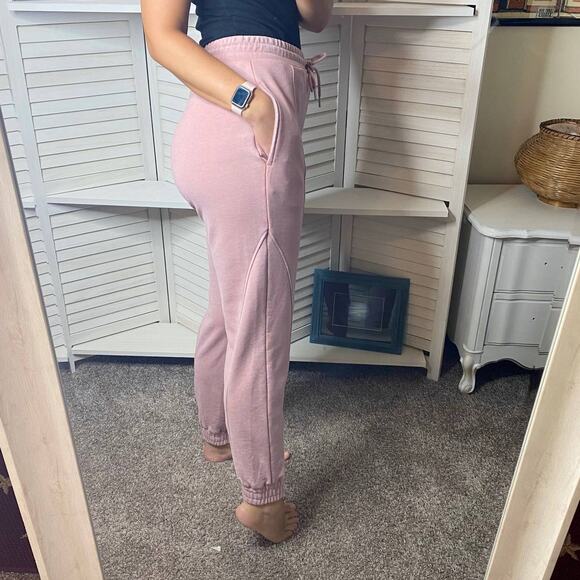 7 For All Mankind pink jogger sweatpants size small NWT - Picture 4 of 10